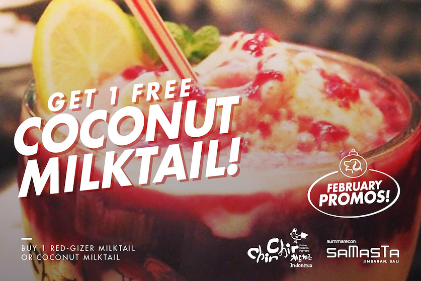 GET 1 FREE Coconut Milktail